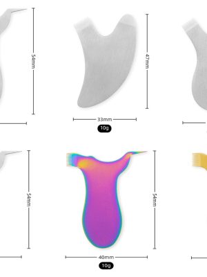 Stain less stell Y tool 1 Stainless steel Y-Shaped Mascara Comb