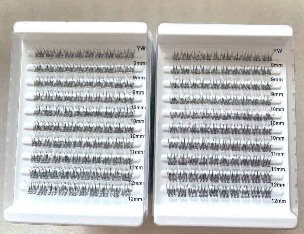 Self-adhesive DIY cluster lashes